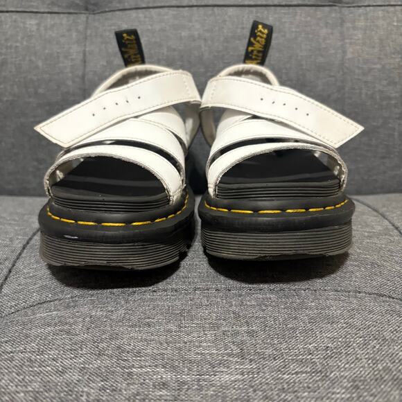 Dr. Martens Sandal US 6 EU 37 White Blaire Hydro Leather Gladiator Doc Martens - Picture 4 of 8